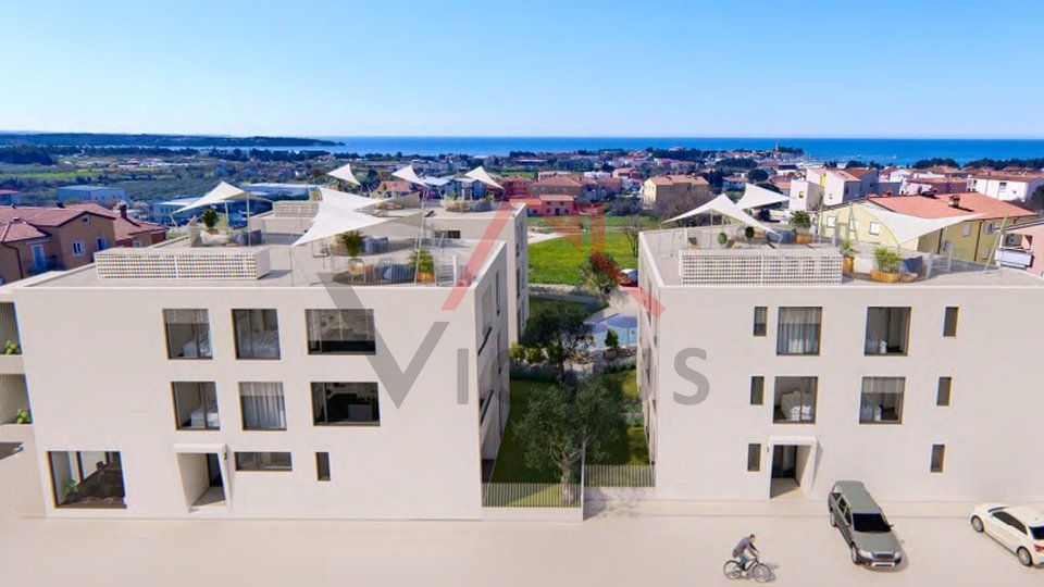 NOVIGRAD - modern apartment on the ground floor of a new building