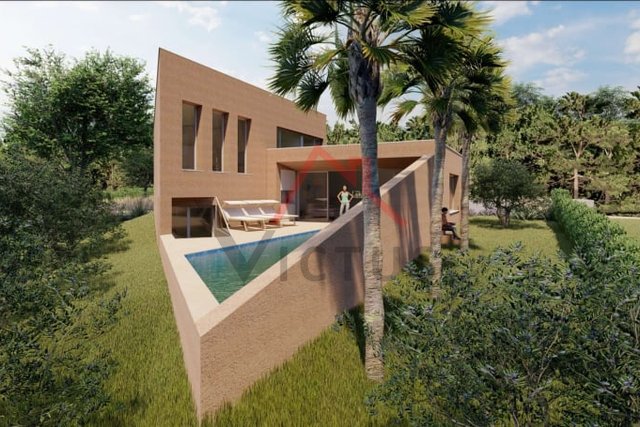 NOVIGRAD, modernly designed villa with pool