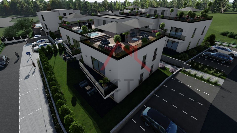 POREČ - appartamento con due camere da letto con terrazza sul tetto
