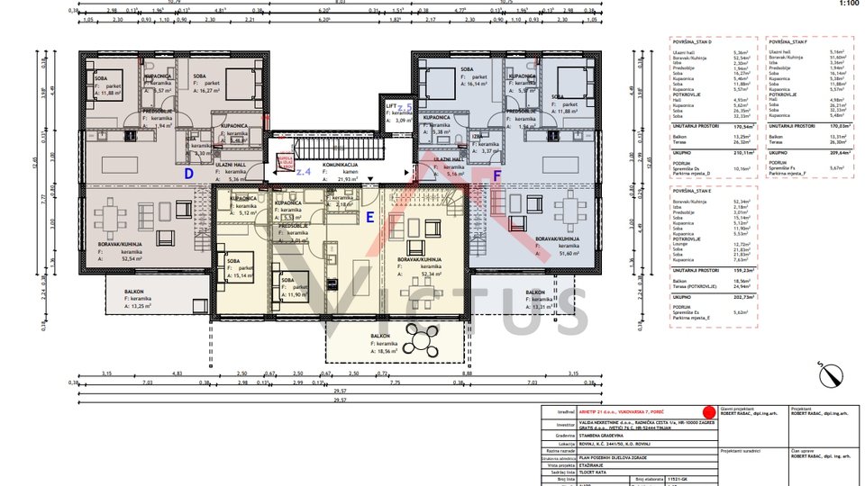 ROVINJ - apartment 4 bedrooms + bathroom, new building, elevator, garage