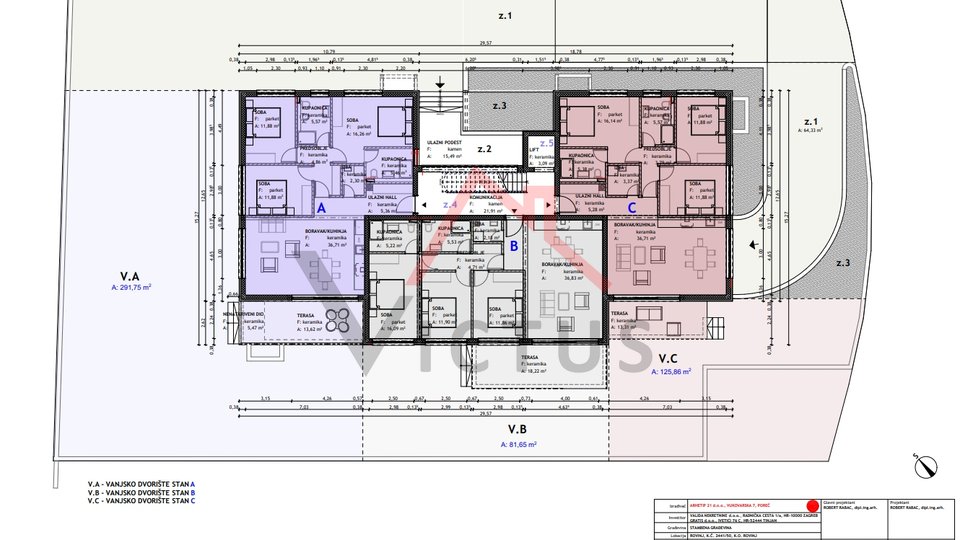 ROVINJ - apartment 4 bedrooms + bathroom, new building, elevator, garage