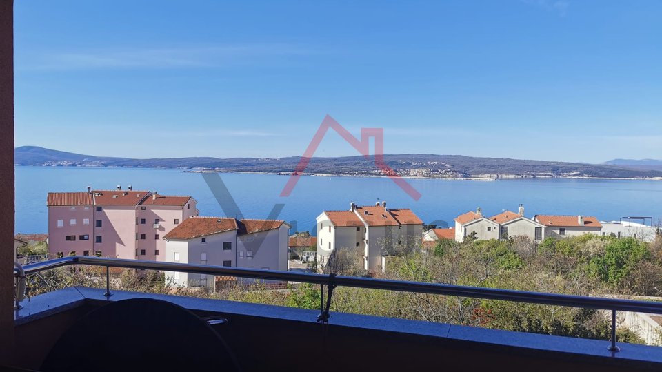 CRIKVENICA - 3 bedrooms, 104 m2, apartment with open sea view