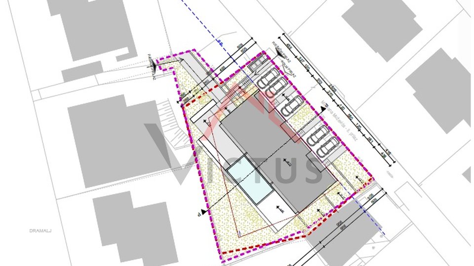 DRAMALJ - Building plot with project, 773 m2