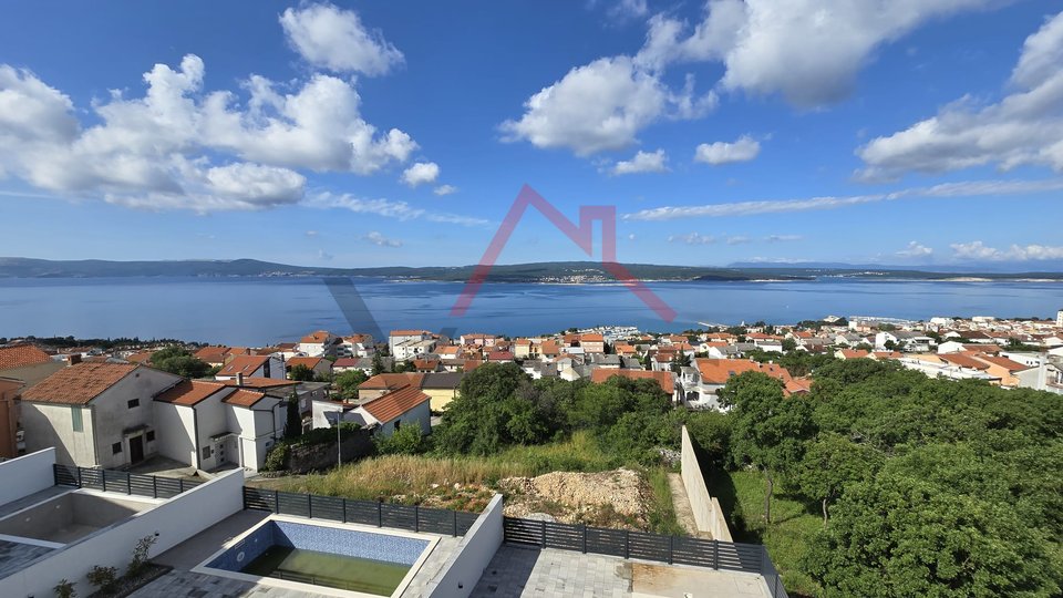 CRIKVENICA - 2 bedrooms + bathroom, new building with an open sea view