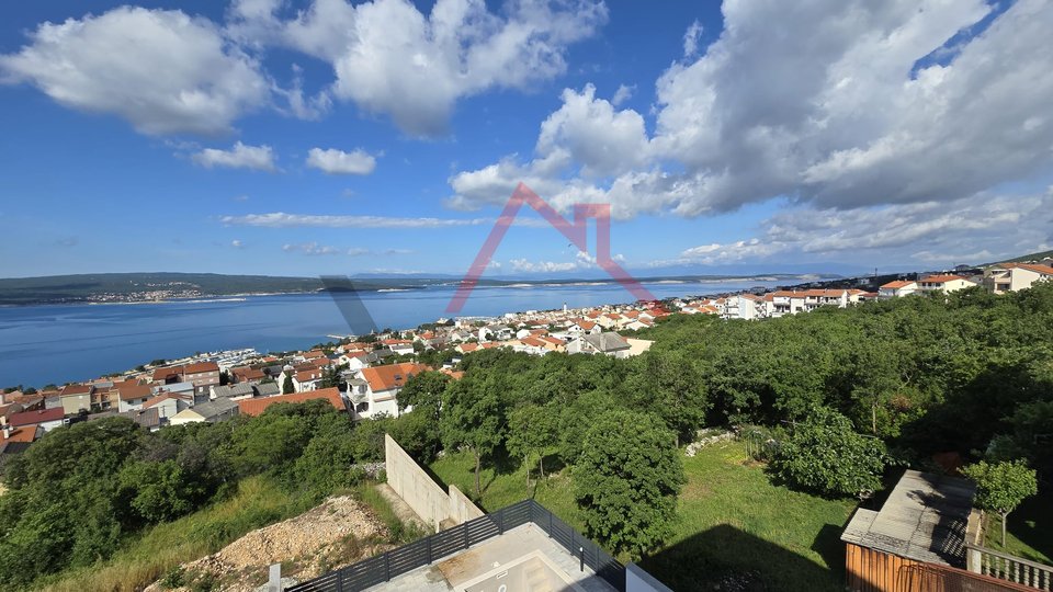 CRIKVENICA - 2 bedrooms + bathroom, new building with an open sea view