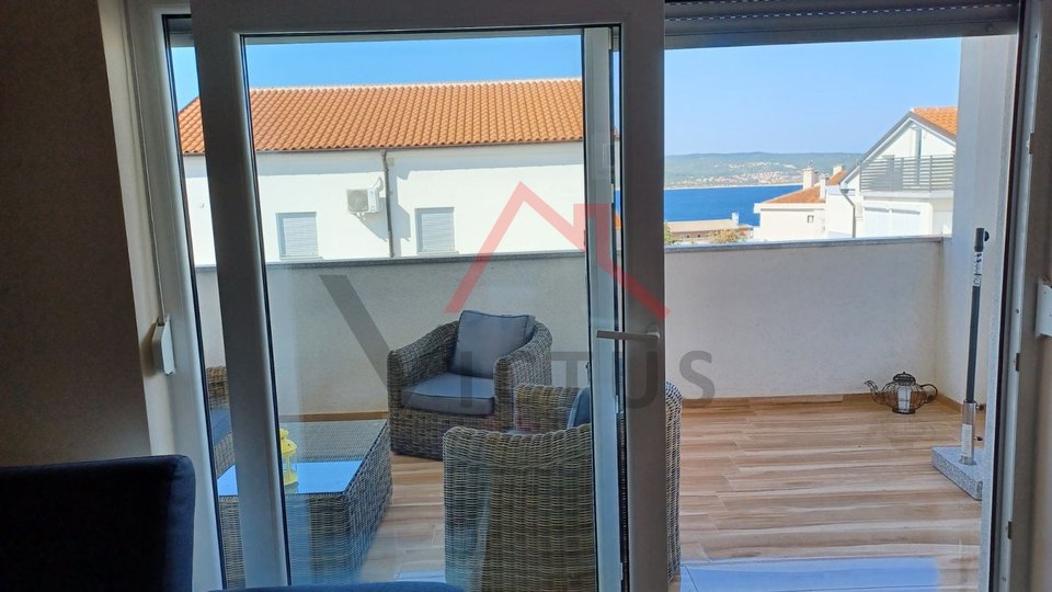 CRIKVENICA - Due appartamenti, nuova costruzione con vista mare, 95 m2