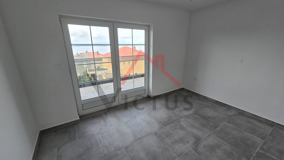 CRIKVENICA - 2 bedrooms + bathroom, apartment with open sea view and parking, 64 m2