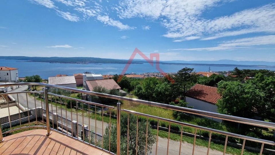 CRIKVENICA - 2 bedrooms, apartment with balcony and panoramic sea view, 101 m2