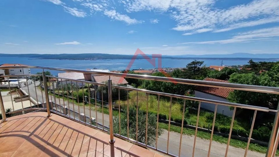 CRIKVENICA - 2 Schlafzimmer, Apartment mit Balkon und Meerblick, 101 m2