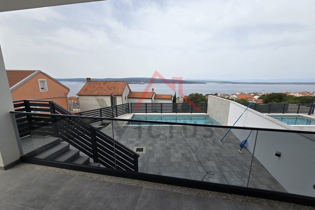 CRIKVENICA - 2 bedrooms + bathroom, new building with swimming pool and garden