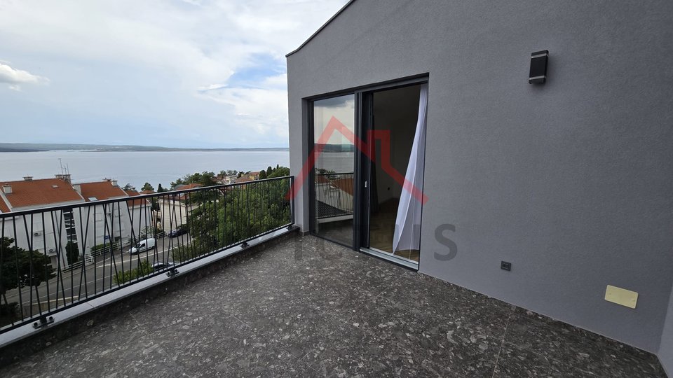 CRIKVENICA - 2 camere da letto, appartamento in una nuova costruzione vicino al mare, 80 m2