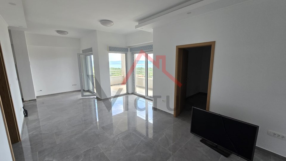 JADRANOVO - 2 bedrooms + bathroom, apartment with two parking spaces and open sea view, 73 m2