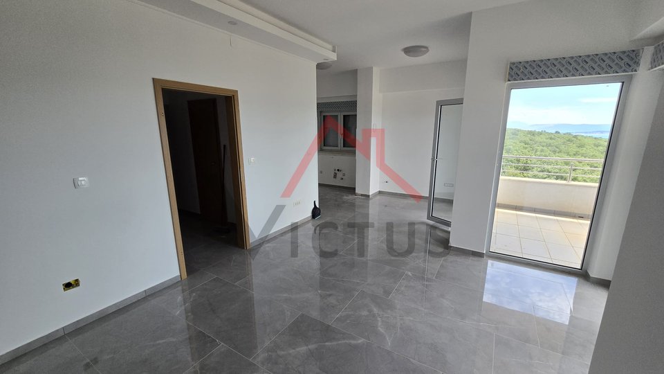 JADRANOVO - 2 bedrooms + bathroom, apartment with two parking spaces and open sea view, 73 m2