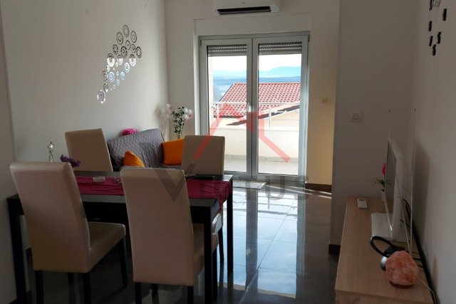 JADRANOVO - 1 bedroom + bathroom, apartment with two parking spaces and a view of the sea