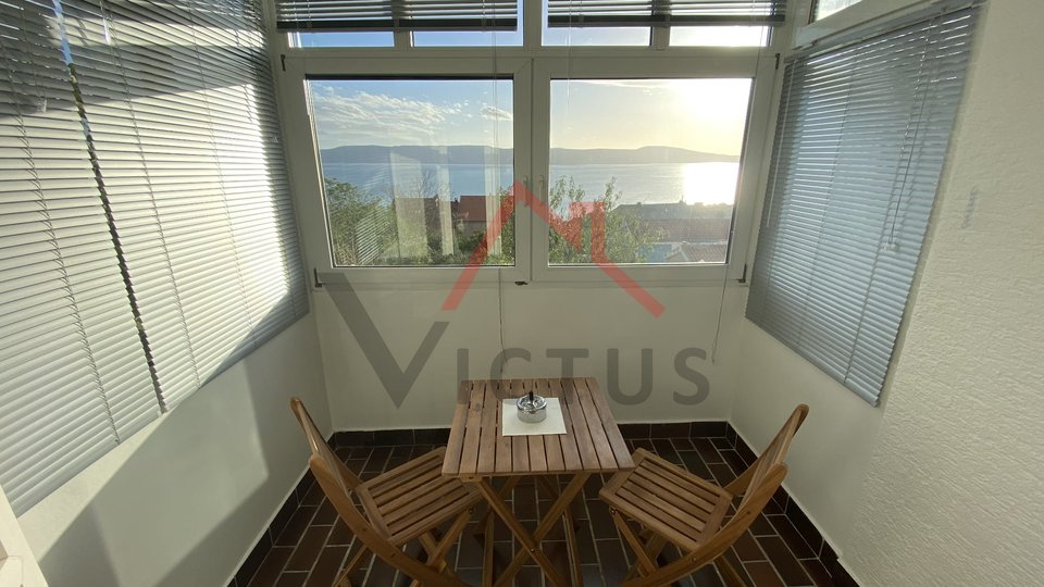 NOVI VINODOLSKI - Appartamento con balcone e vista sul mare aperto, 32 m2