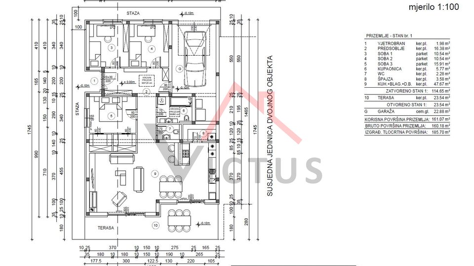 JADRANOVO - Građevinsko zemljište s projektom, 600 m2