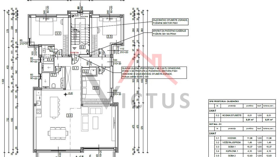 SELCE - moderna novogradnja na drugom katu, u blizini mora