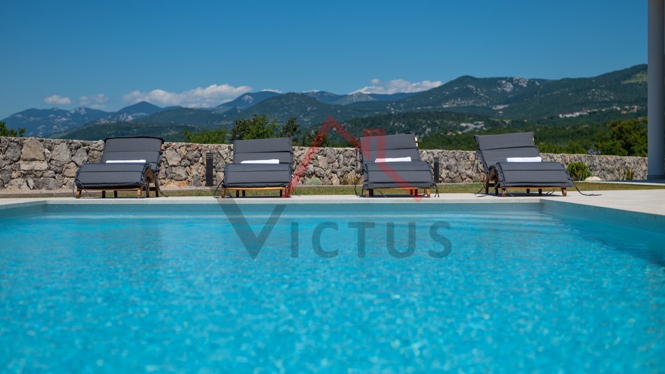 ŠMRIKA - Villa con piscina e vista mare, di nuova costruzione