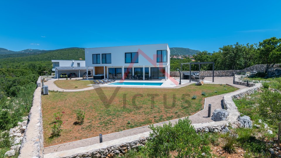 ŠMRIKA - Villa con piscina e vista mare, di nuova costruzione