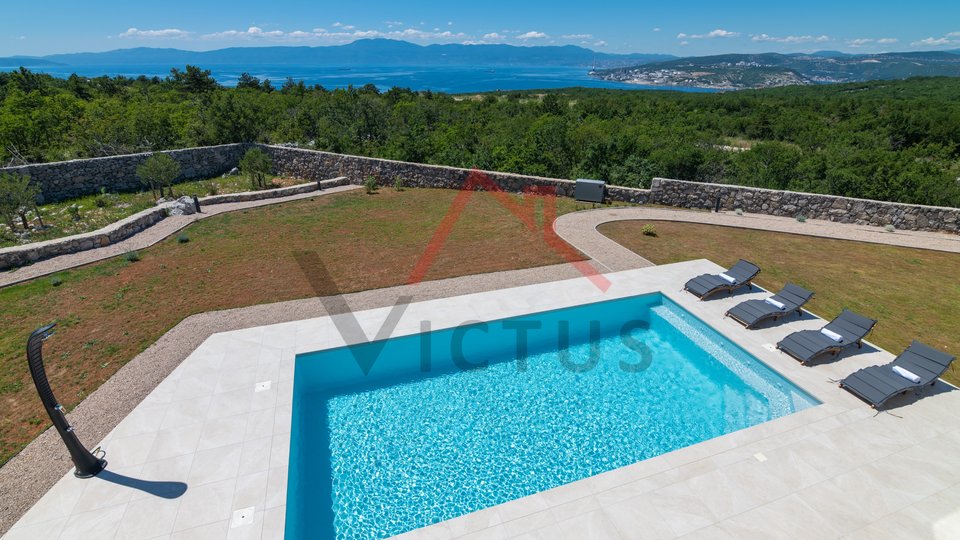 ŠMRIKA - Villa con piscina e vista mare, di nuova costruzione