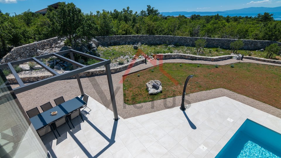 ŠMRIKA - Villa con piscina e vista mare, di nuova costruzione