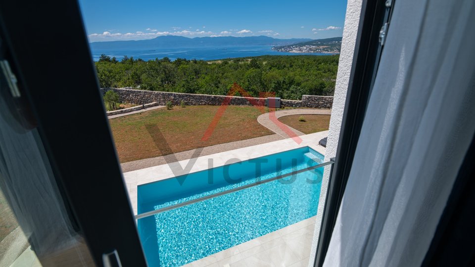 ŠMRIKA - Villa mit Pool und Meerblick, neu gebaut