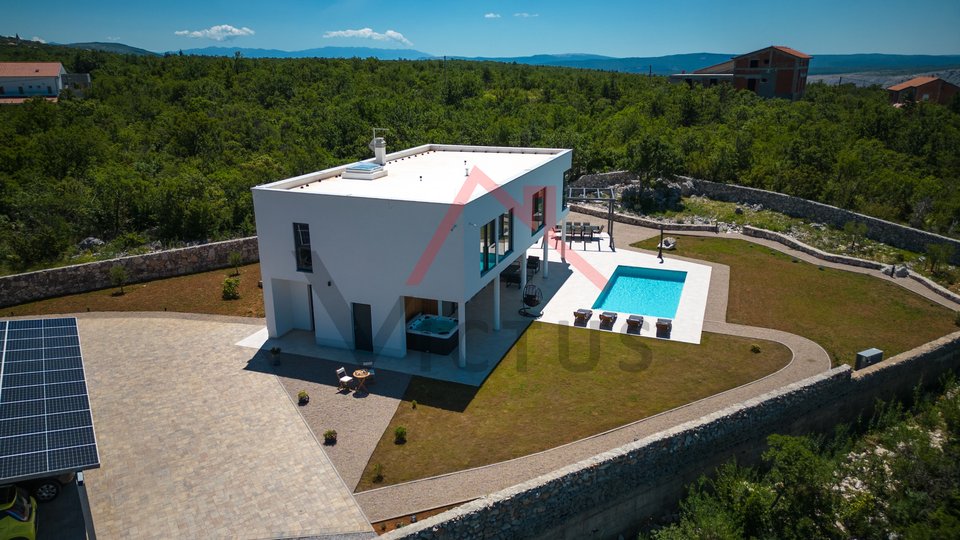 ŠMRIKA - Villa mit Pool und Meerblick, neu gebaut