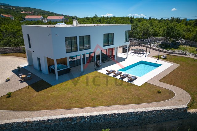 ŠMRIKA - Villa con piscina e vista mare, di nuova costruzione