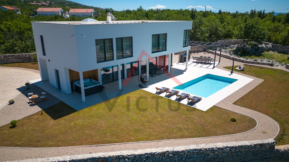 ŠMRIKA - Villa con piscina e vista mare, di nuova costruzione