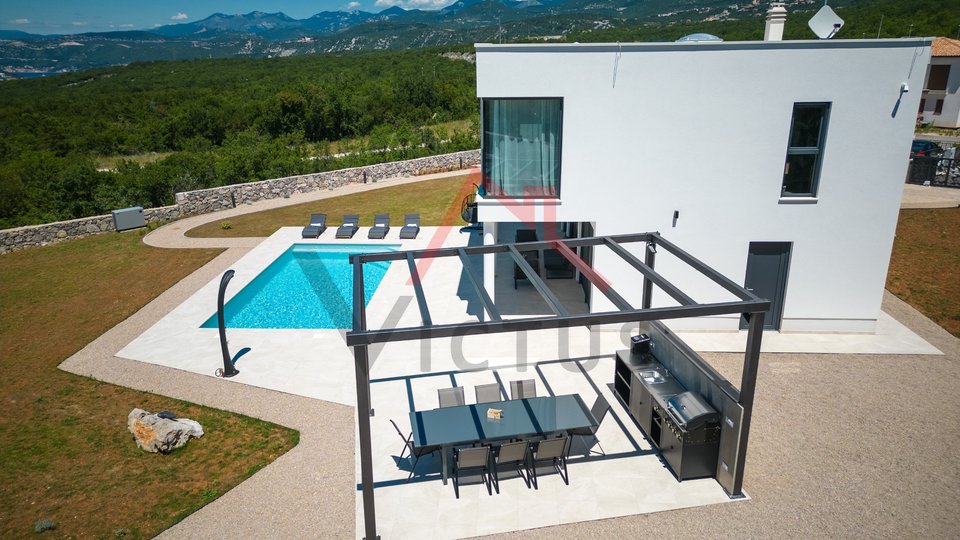 ŠMRIKA - Villa with pool and sea view, newly built