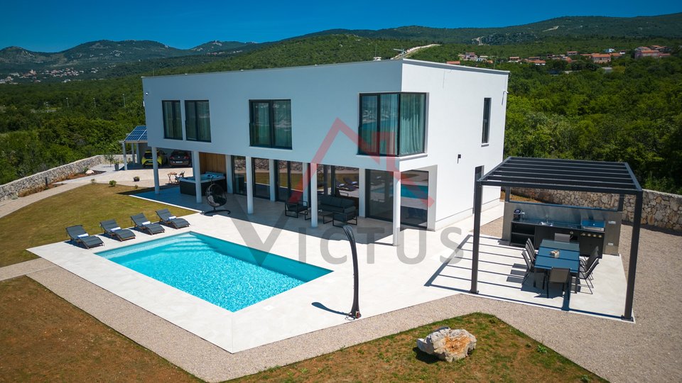 ŠMRIKA - Villa con piscina e vista mare, di nuova costruzione