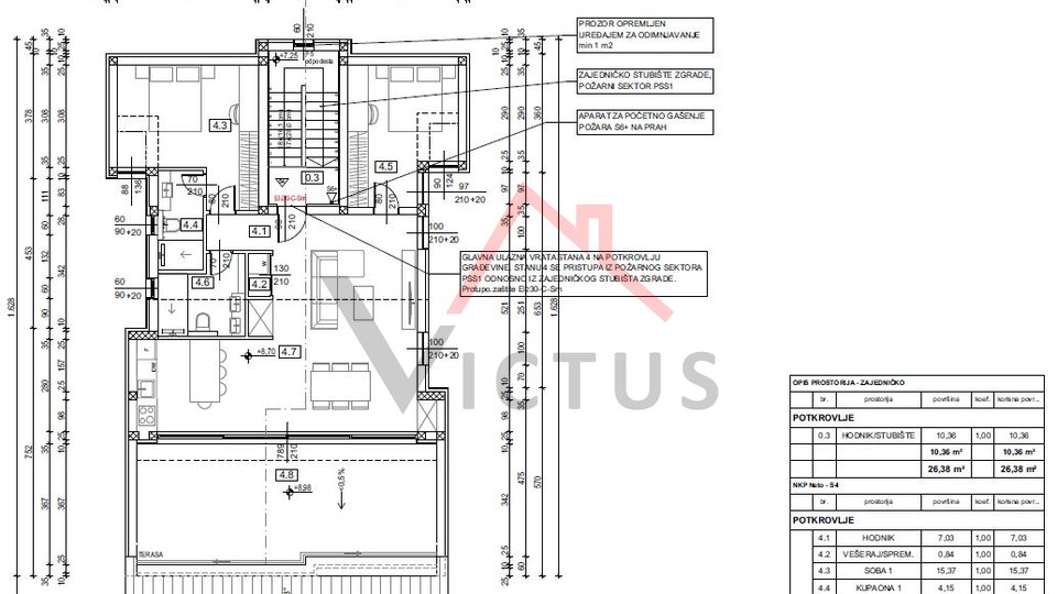 SELCE - modern new building in the attic, 91 m2